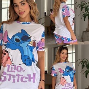 Lilo & Stitch Graphic T-Shirt and Shorts Set